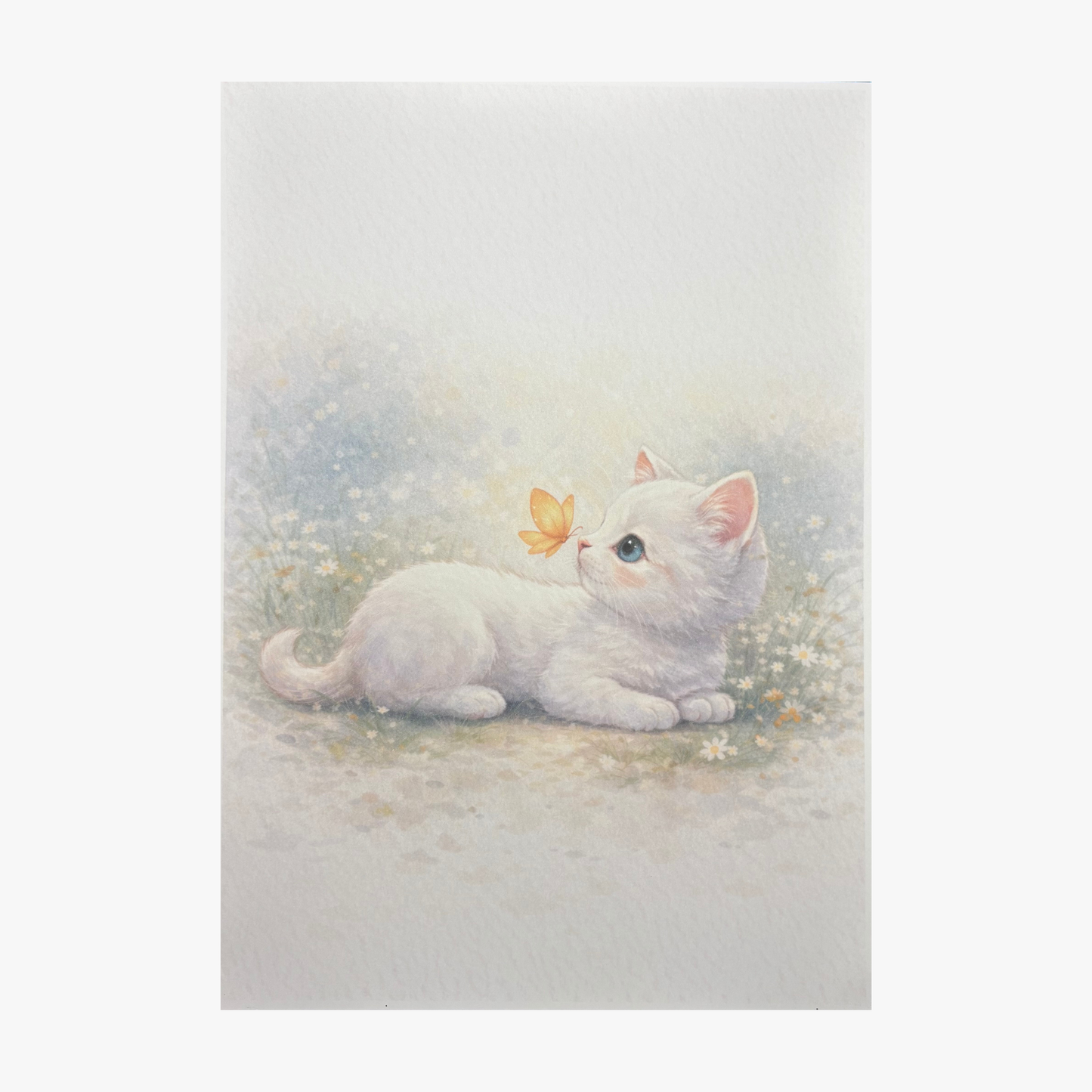 Lámina infantil ilustrada de gatito · diseño Naturaleza – Rasdelma