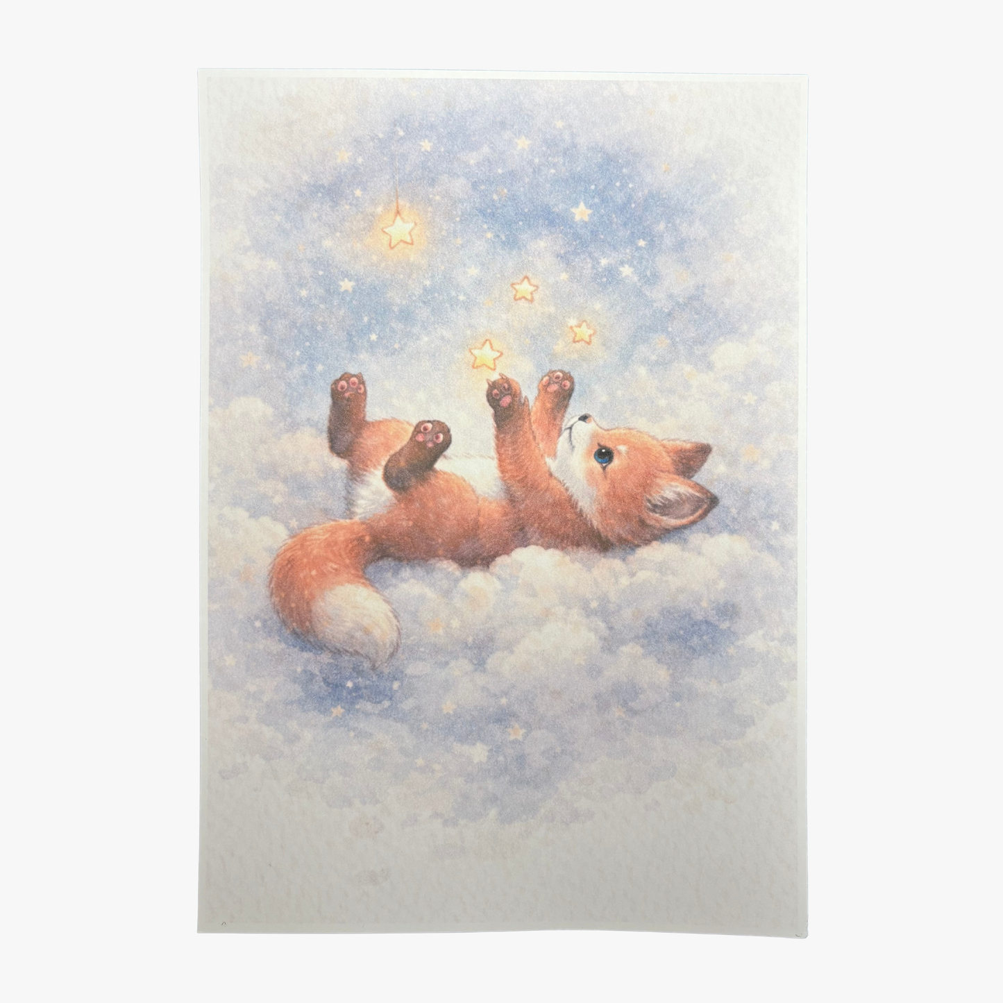 Lámina infantil ilustrada de zorrito · diseño Cielo – Rasdelma