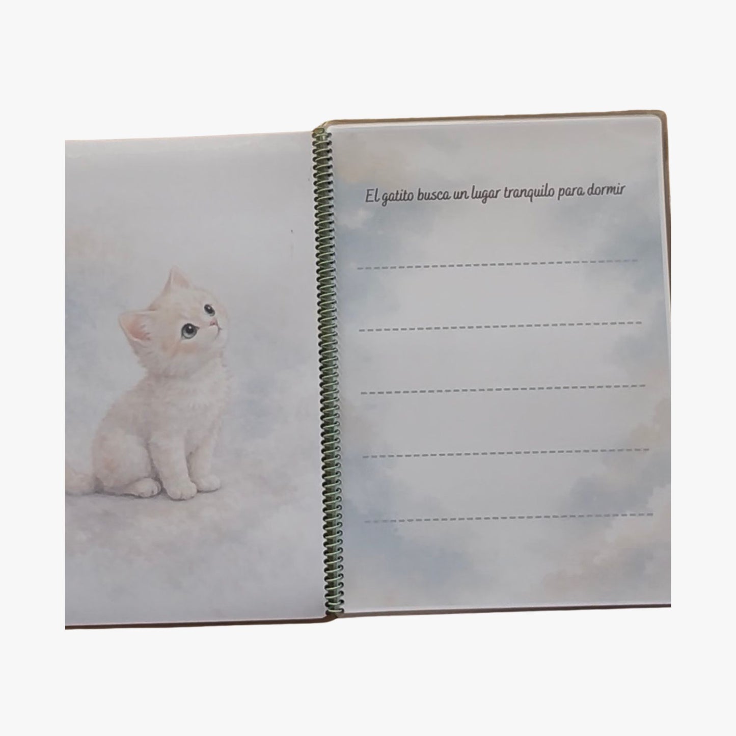 Pack completo · 3 cuadernos reutilizables de trazos infantiles | Gatito Rasdelma