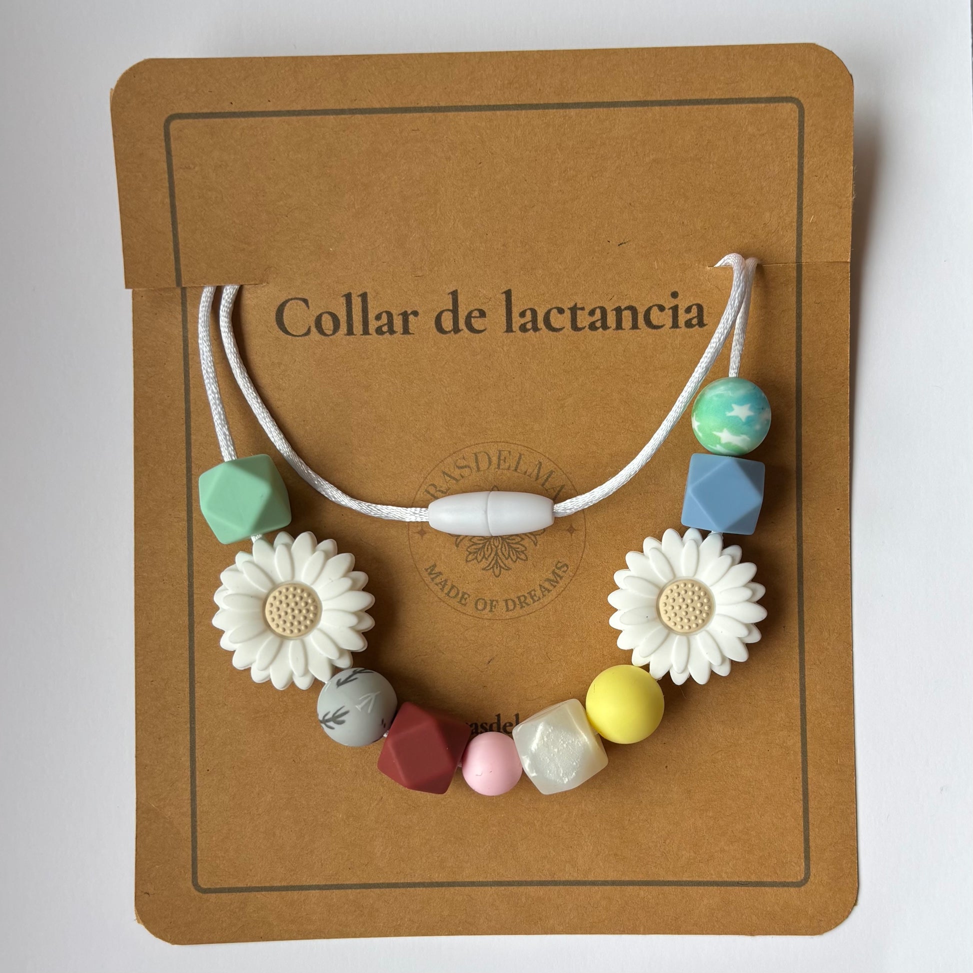 Collar de lactancia dos piezas diseño Luz con tarjeta Rasdelma – presentación del producto