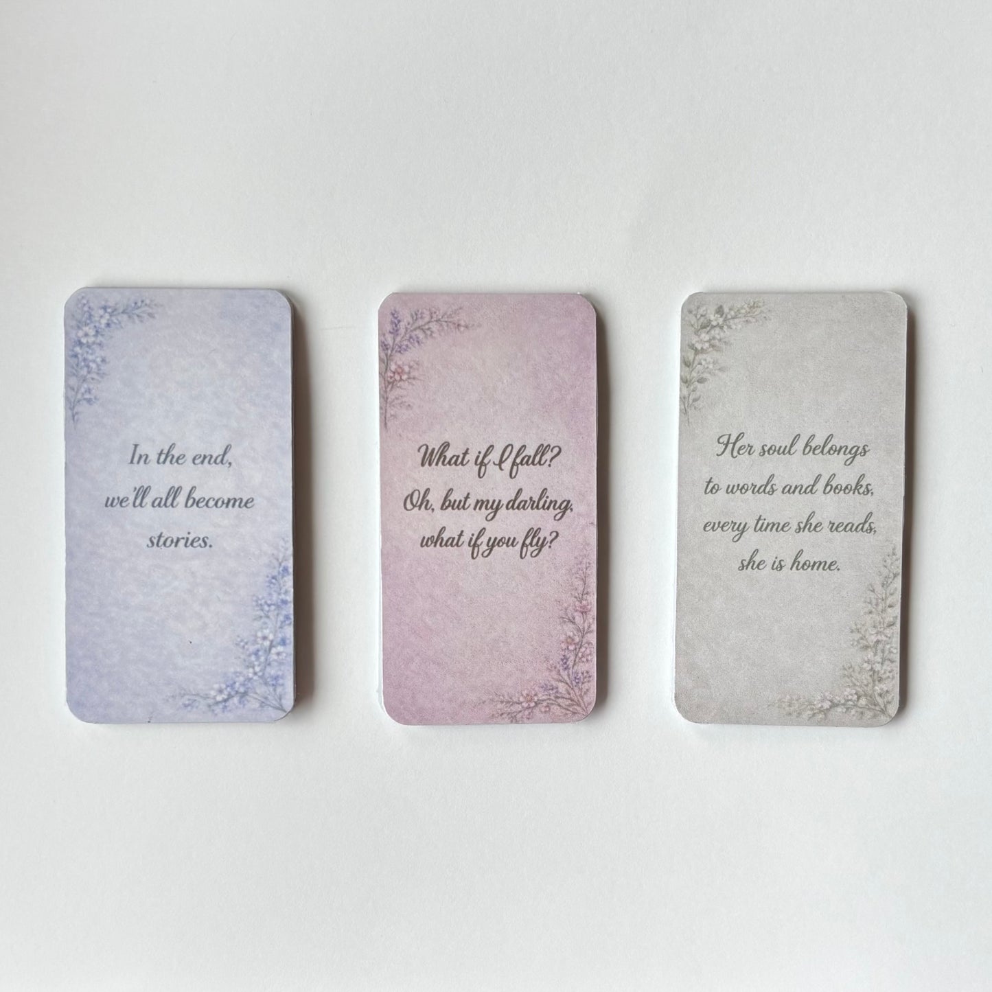 Marcapáginas magnéticos de lectura Rasdelma en colores rosa, beige y azul