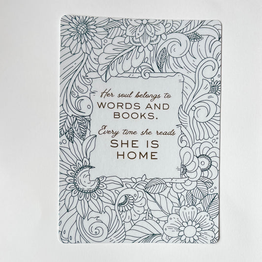 Insert decorativo para eReader colección Frases que acompañan en tono azul – Rasdelma