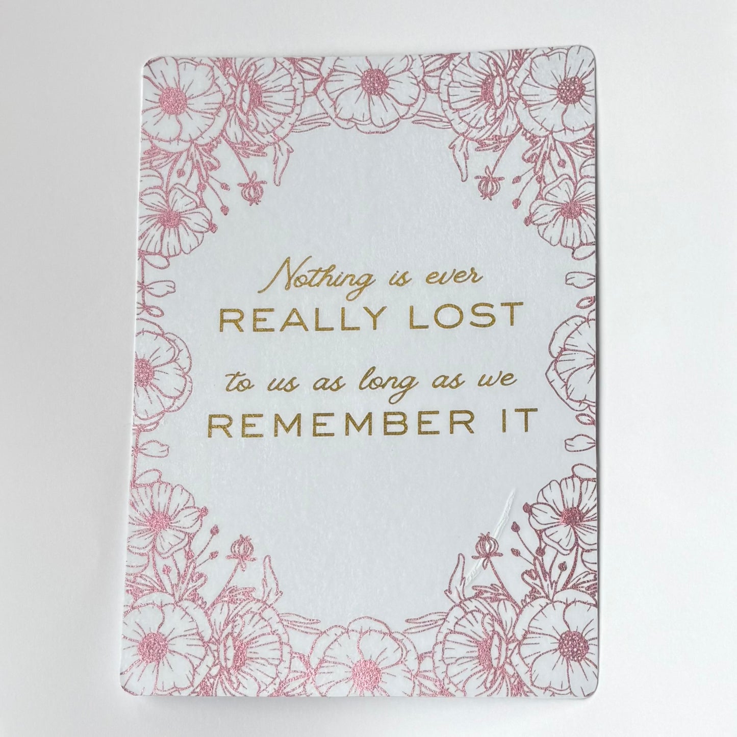 Insert decorativo para eReader en foil rosa con efecto de luz – colección Frases que acompañan Rasdelma