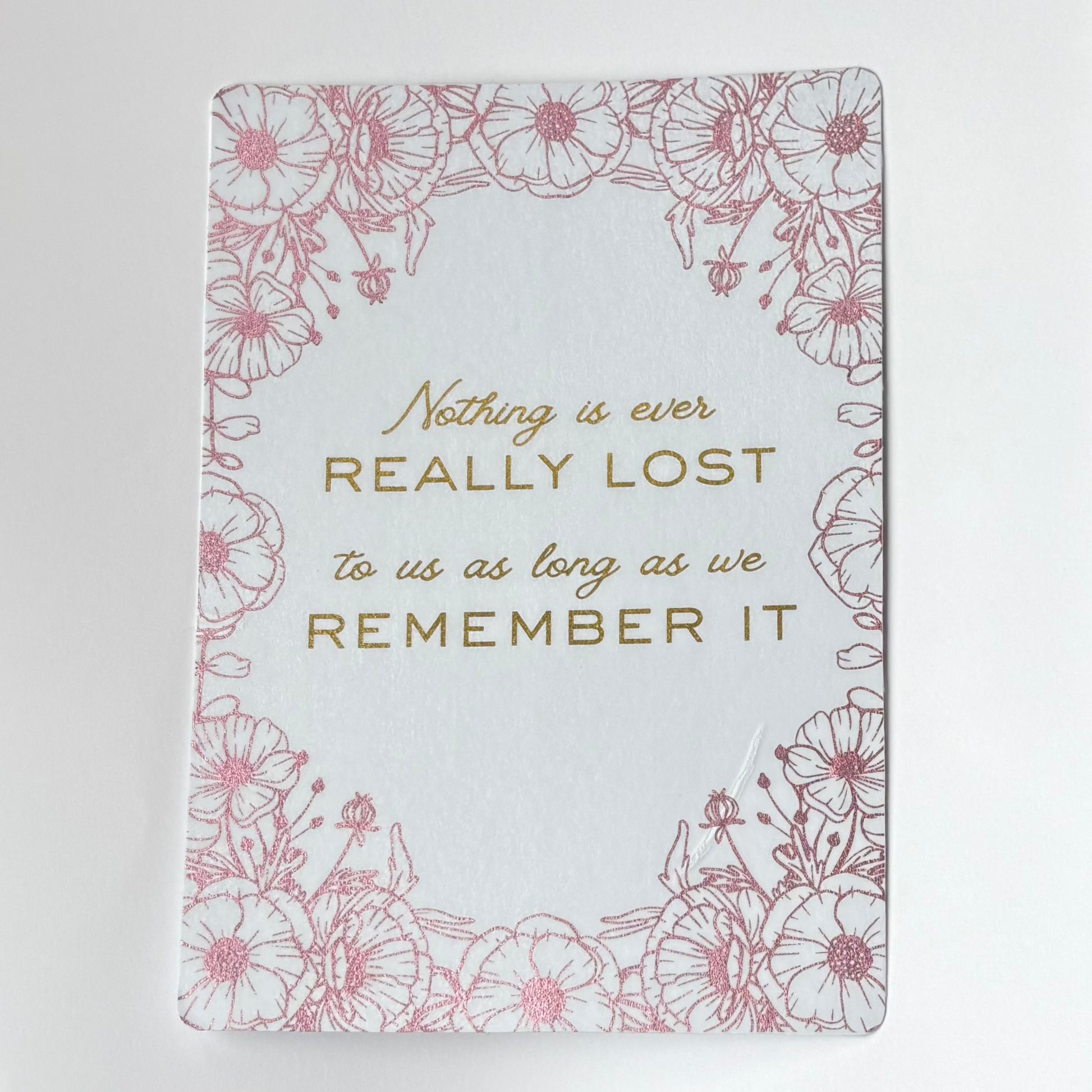 Insert decorativo para eReader en foil rosa con efecto de luz – colección Frases que acompañan Rasdelma