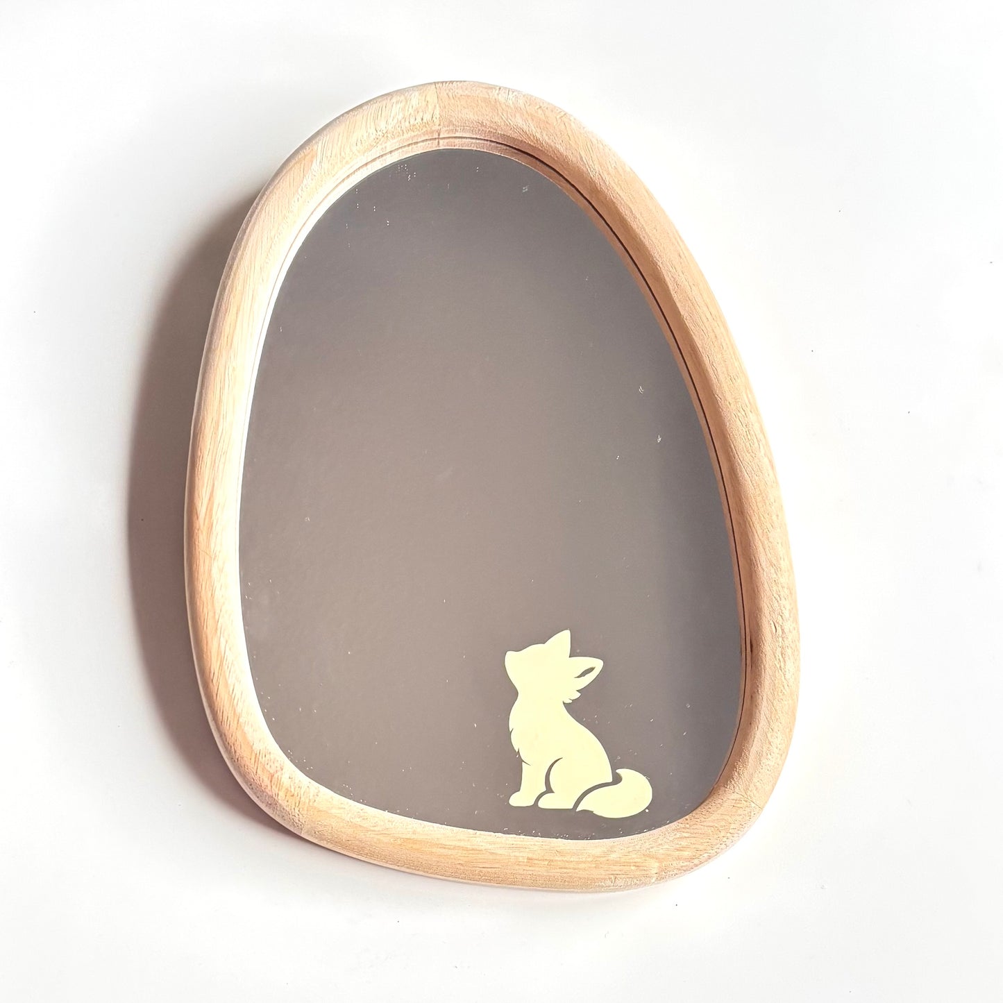 Espejo infantil de madera con diseño de zorrito – Rasdelma